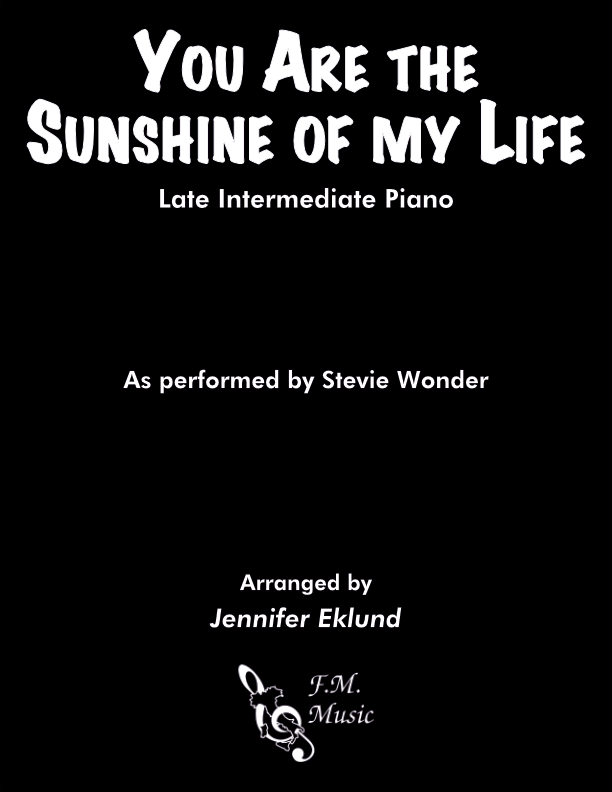 you are the sunshine of my life piano